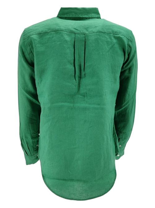 Camicia donna lino verde Ralph Lauren | 211920516013